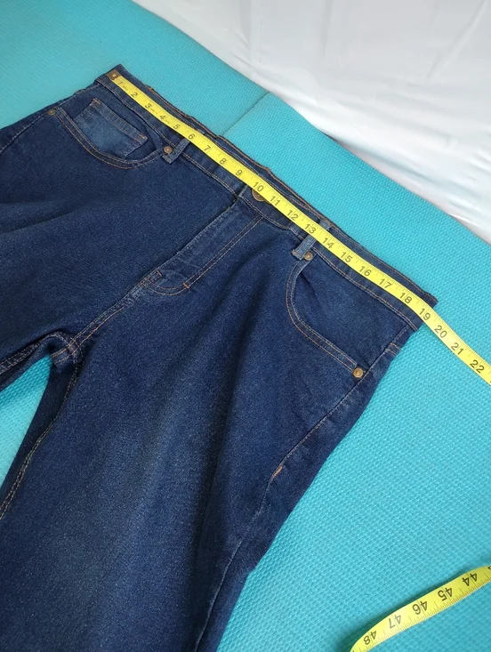 Beverly Hills Polo Club Men's Stretch Jeans Dark Blue Straight -  Size 38x32 - Picture 3 of 6